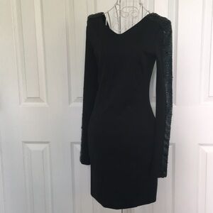 EUC Armani Exchange Black Long Sleeve Cocktail Dress XS
